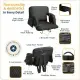 Alpcour Premium Reclining Stadium Seat For Bleachers With Back Support