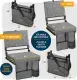 Alpcour Folding Reclining Stadium Seat With Back Support For Bleachers