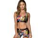 Trade Womens Clothing Amazon Europe And The United States Hot Style Personality Self-Cultivation Fashion Cartoon Printing Two-Piece Suit