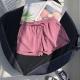 Womens High Waist Elastic Waist Sports Shorts
