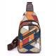 Color Block Large Capacity PU Soft Leather Textured Crossbody Bag