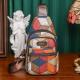 Color Block Large Capacity PU Soft Leather Textured Crossbody Bag