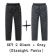 Mens Trousers Winter Velvet Thickening Loose Fleece Pants With Zip Pocket Large Size Windproof Warm Jogging Pants