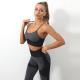 Womens Seamless Knitted Sling Sports Bra Yoga Suit