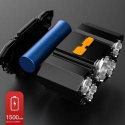 Long-range Super Bright Head-mounted LED Miners Lamp Flashlight