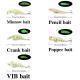 3D Fluorescent Simulation Submerged Luminous Hard Bait Fishing Gear