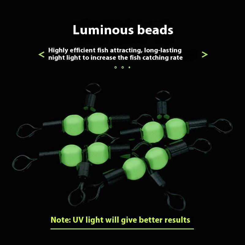 Three-fork Luminous Swivel Luminous Beads 8-ring T-type Balance Fork Ring Accessories