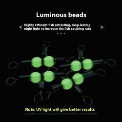 Three-fork Luminous Swivel Luminous Beads 8-ring T-type Balance Fork Ring Accessories