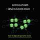 Three-fork Luminous Swivel Luminous Beads 8-ring T-type Balance Fork Ring Accessories