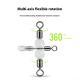 Three-fork Luminous Swivel Luminous Beads 8-ring T-type Balance Fork Ring Accessories