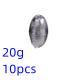 Standard Weight Fishing Pendants Olive Sinker