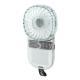 Portable Fan Transparent Foldable 1200mAh Battery USB Rechargeable Neck Hanging Fan For Walking Camping Travel Blue