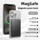 Aluminum Alloy Fast Charging Magnetic Suction Power Bank Wireless Mobile
