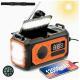 Lighting Large Capacity Hand-cranked Solar Power Emergency Charging Treasure