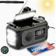 Lighting Large Capacity Hand-cranked Solar Power Emergency Charging Treasure
