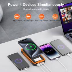 Outdoor Waterproof Wireless Charger Solar Charging Unit