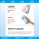 Adaptable To The Whole Scene With Magnetic Wireless Power Bank, A Savior For Travel And Office, Magnetic Charging In Seconds, Portable, Small And Large Capacity