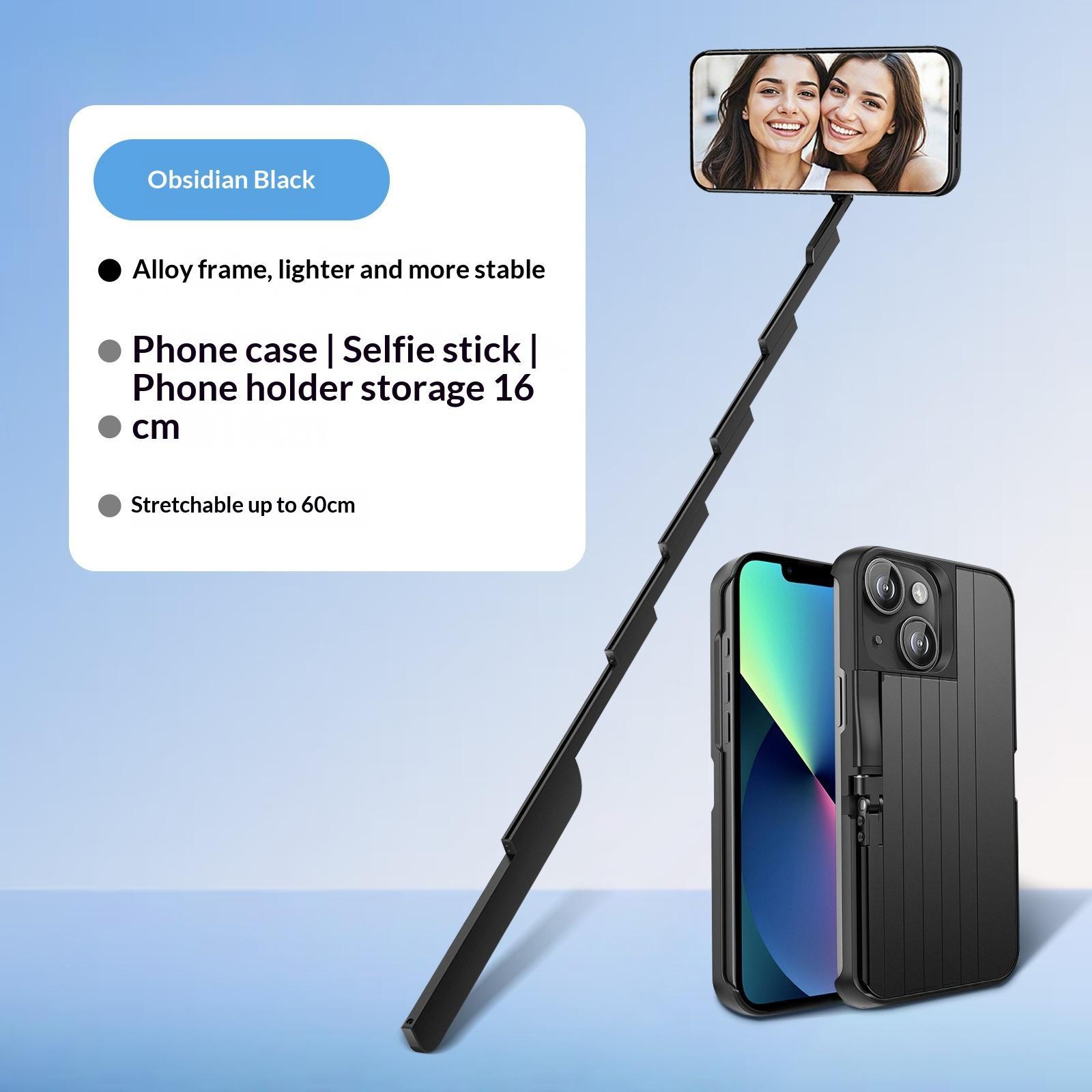 Drop-Resistant Bluetooth Multifunctional Phone Case With Selfie Stick