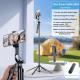 Four Corner Live Streaming Selfie Stick With Built In Fill Light And Floor Standing Phone Holder