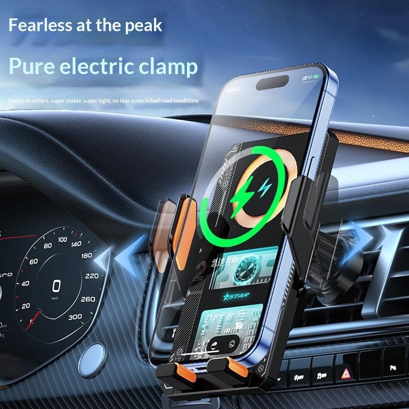 High-end Mechanical-style Wireless Charger With Automatic Sensing Designed Specifically For In-car Installation