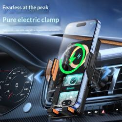 High-end Mechanical-style Wireless Charger With Automatic Sensing Designed Specifically For In-car Installation