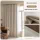 Milky-tea-colored Fully Blackout Nylon Curtains For A High-end Look In The Bedroom