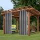 50 In. X 84 In. Indoor Outdoor Grommet Curtain 1 Panel - 3 Color Options Available