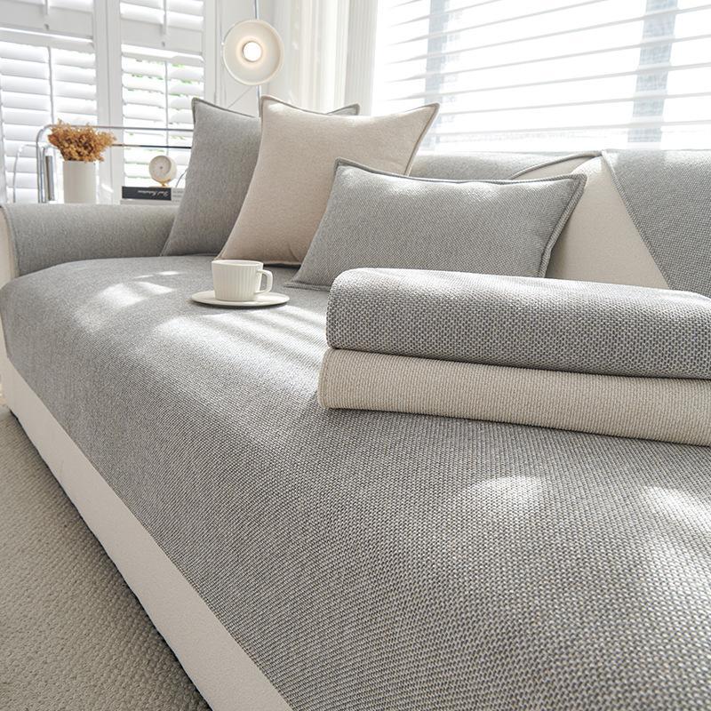Solid Color Four Season Universal Non Slip Sofa Cushion