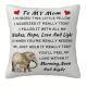 Mothers Day Series Linen Square Letter Print Pillowcase