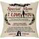 Mothers Day Series Linen Square Letter Print Pillowcase