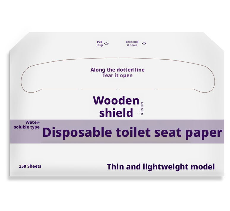Toilet cushion paper-light and thin-360 * 425mm-native wood pulp-250 pieces - Option1