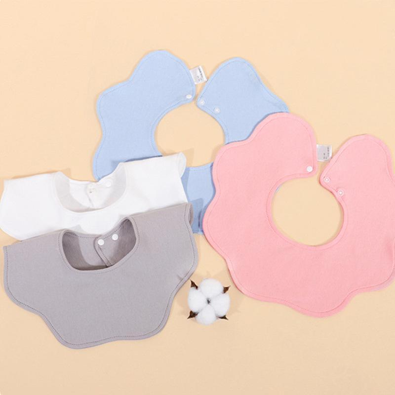 Bibs For Babies Pure Cotton Knitted Newborn Neck Scarf Waterproof Spit Pad Cloth
