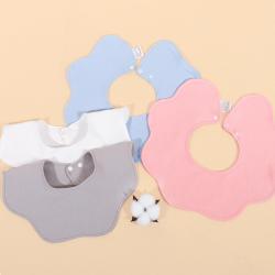 Bibs For Babies Pure Cotton Knitted Newborn Neck Scarf Waterproof Spit Pad Cloth