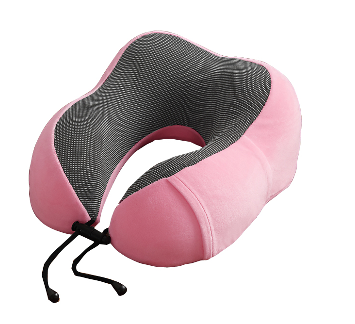 Memory cotton U-shaped pillow-pink-1 piece