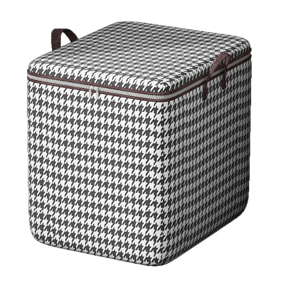 houndstooth quilt bag-180L-double open zipper-nonwoven fabric-1 piece - Option1
