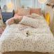 Soft Washed Cotton Bedding Four-Piece Set College Dorm Bed Sheet And Duvet Cover Three-Piece Set