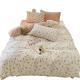 Soft Washed Cotton Bedding Four-Piece Set College Dorm Bed Sheet And Duvet Cover Three-Piece Set