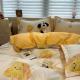 Soft Washed Cotton Bedding Four-Piece Set College Dorm Bed Sheet And Duvet Cover Three-Piece Set