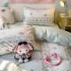 Soft Washed Cotton Bedding Four-Piece Set College Dorm Bed Sheet And Duvet Cover Three-Piece Set