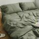 Soft Washed Cotton Bedding Four-Piece Set College Dorm Bed Sheet And Duvet Cover Three-Piece Set