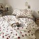 Soft Washed Cotton Bedding Four-Piece Set College Dorm Bed Sheet And Duvet Cover Three-Piece Set