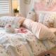 Soft Washed Cotton Bedding Four-Piece Set College Dorm Bed Sheet And Duvet Cover Three-Piece Set