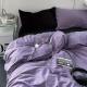 Soft Washed Cotton Bedding Four-Piece Set College Dorm Bed Sheet And Duvet Cover Three-Piece Set