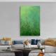Handmade Abstract Frameless Artwork Canvas Oil Paintings Modern Fresh And Light Green Iris Flower Decorative Dining Room Decor Rolled Frameless Unstretched Painting