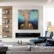 Hand-Painted Oil Painting Canvas Acrylic Modern Wall Art Abstract Texture Swimming Lover Artwork Home Decoration For Bedroom Living Room Decor