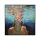 Hand-Painted Oil Painting Canvas Acrylic Modern Wall Art Abstract Texture Swimming Lover Artwork Home Decoration For Bedroom Living Room Decor