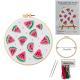 European Embroidery Material Package Cherry Strawberry Watermelon Orange