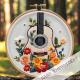 Guitar Flower Embroidery Material Package