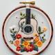Guitar Flower Embroidery Material Package