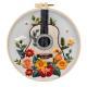 Guitar Flower Embroidery Material Package